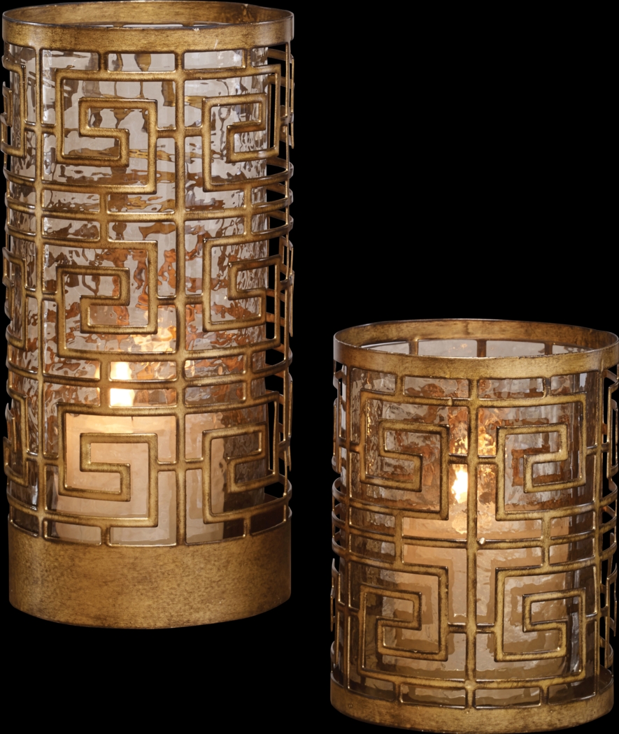 Bisson Bronze Candle Holder, Set of 2 - Thumbnail - Image 1