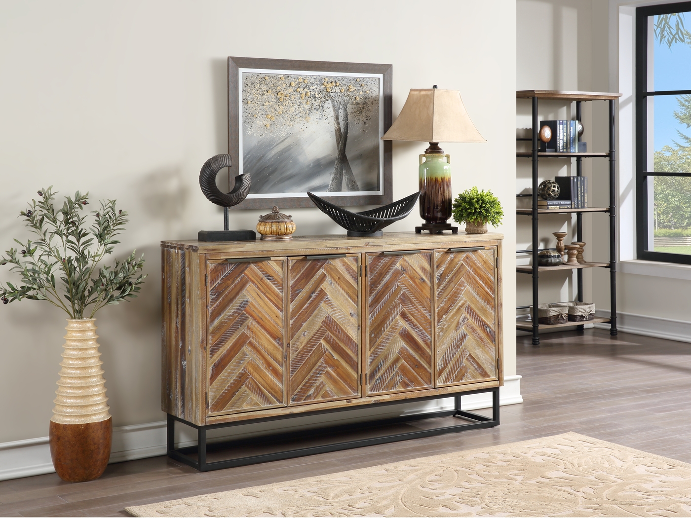 Bissonnett Brown Credenza - Thumbnail - Image 4