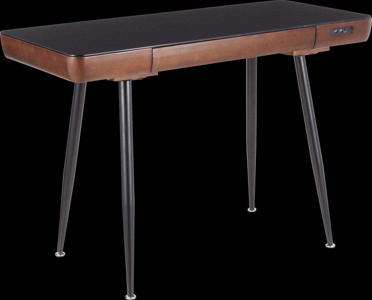 Bivins Walnut Desk - Thumbnail - Image 1
