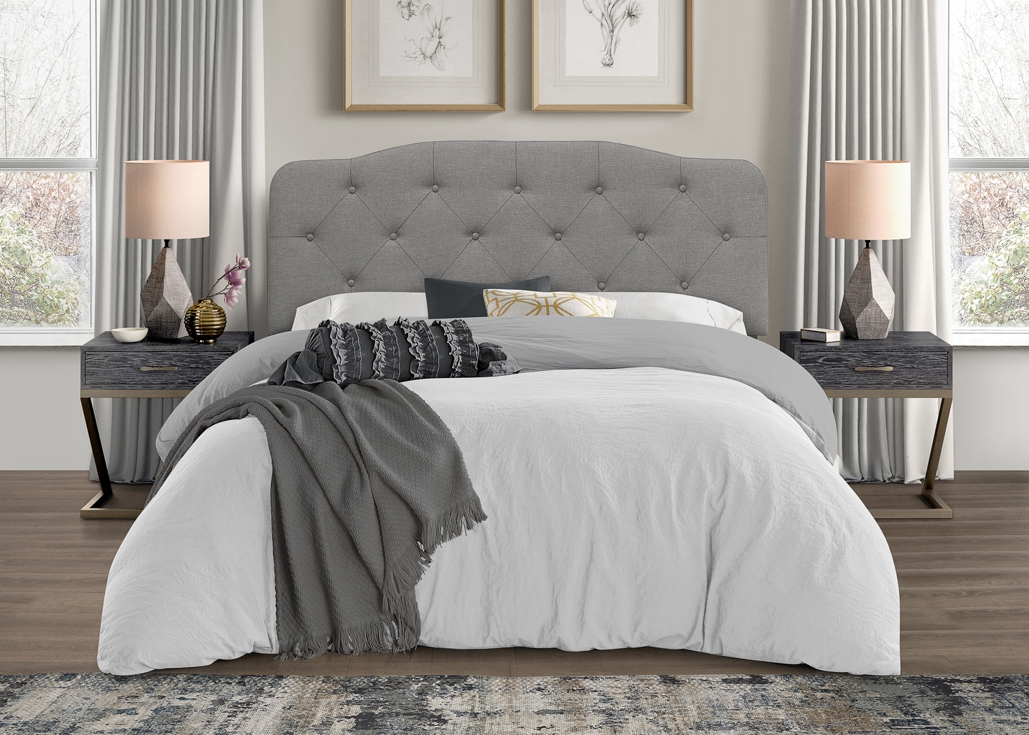 Blabon Gray Queen Headboard - Thumbnail - Image 3