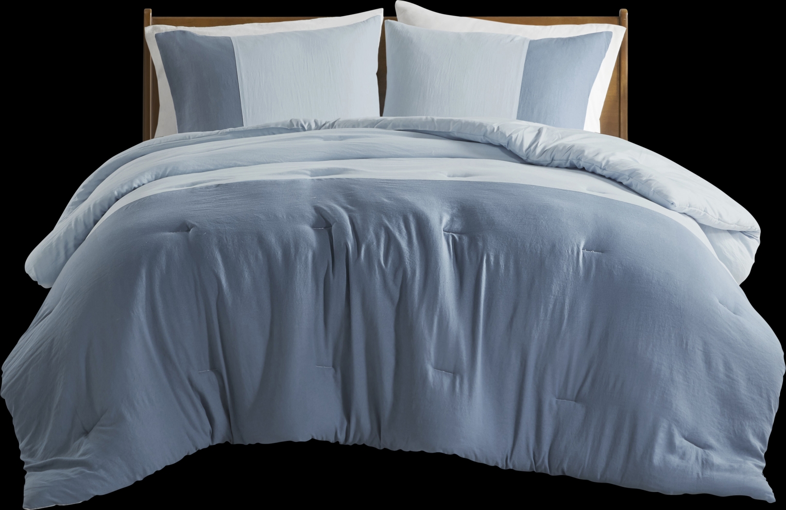 Blackthornea Blue Full/Queen 3 Pc Comforter Set - Thumbnail - Image 5