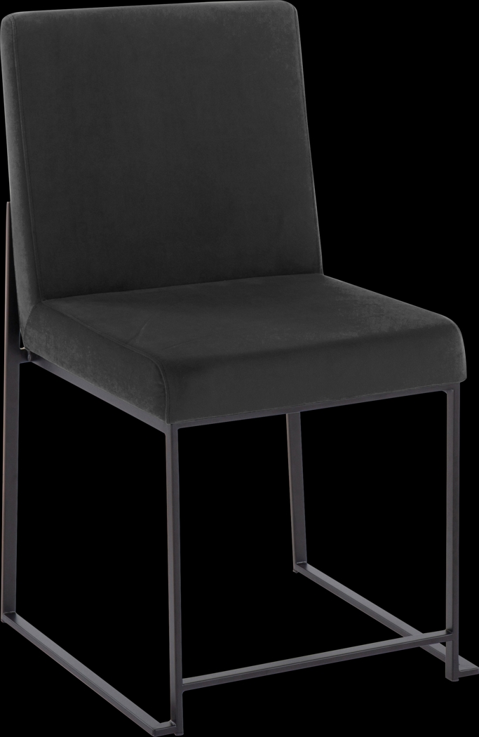 Bladens II Black Side Chair Set of 2 - Thumbnail - Image 2