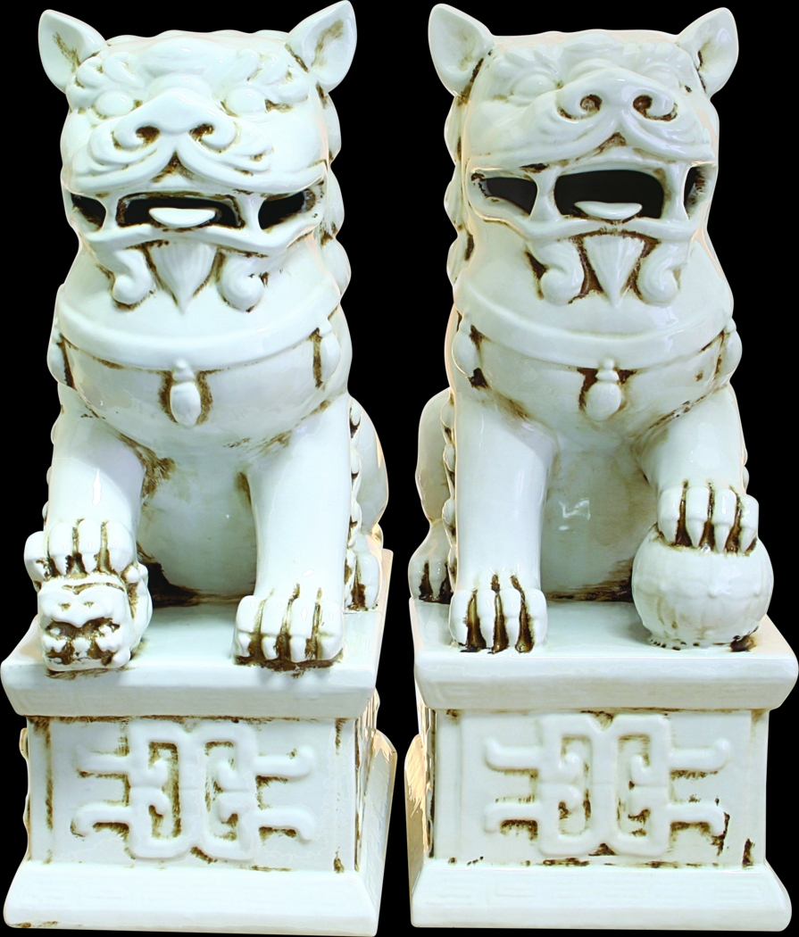 Blaike White Sculpture Set of 2 - Thumbnail - Image 1