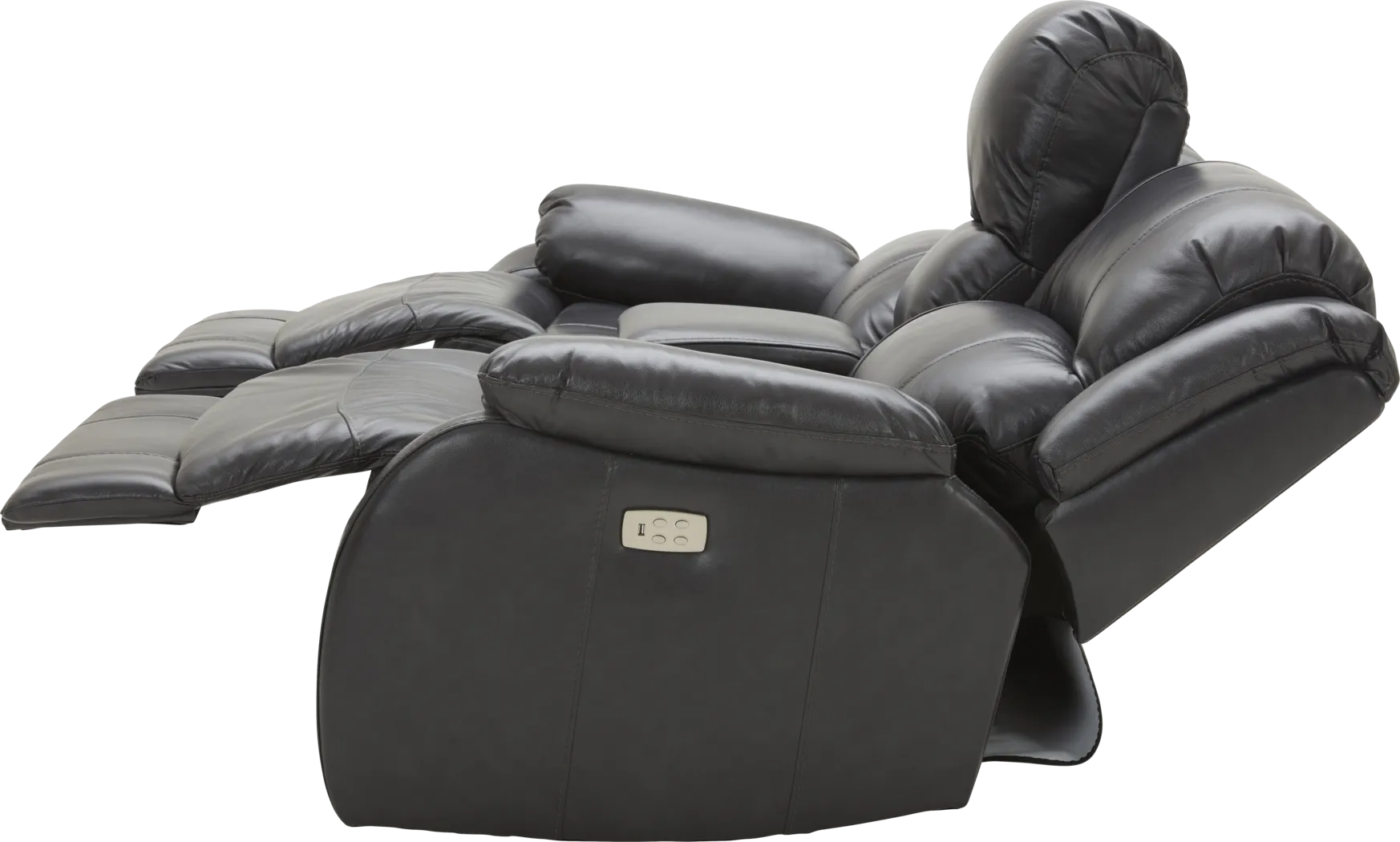 Blaineville Black Leather 3 Pc Dual Power Reclining Living Room - Thumbnail - Image 13