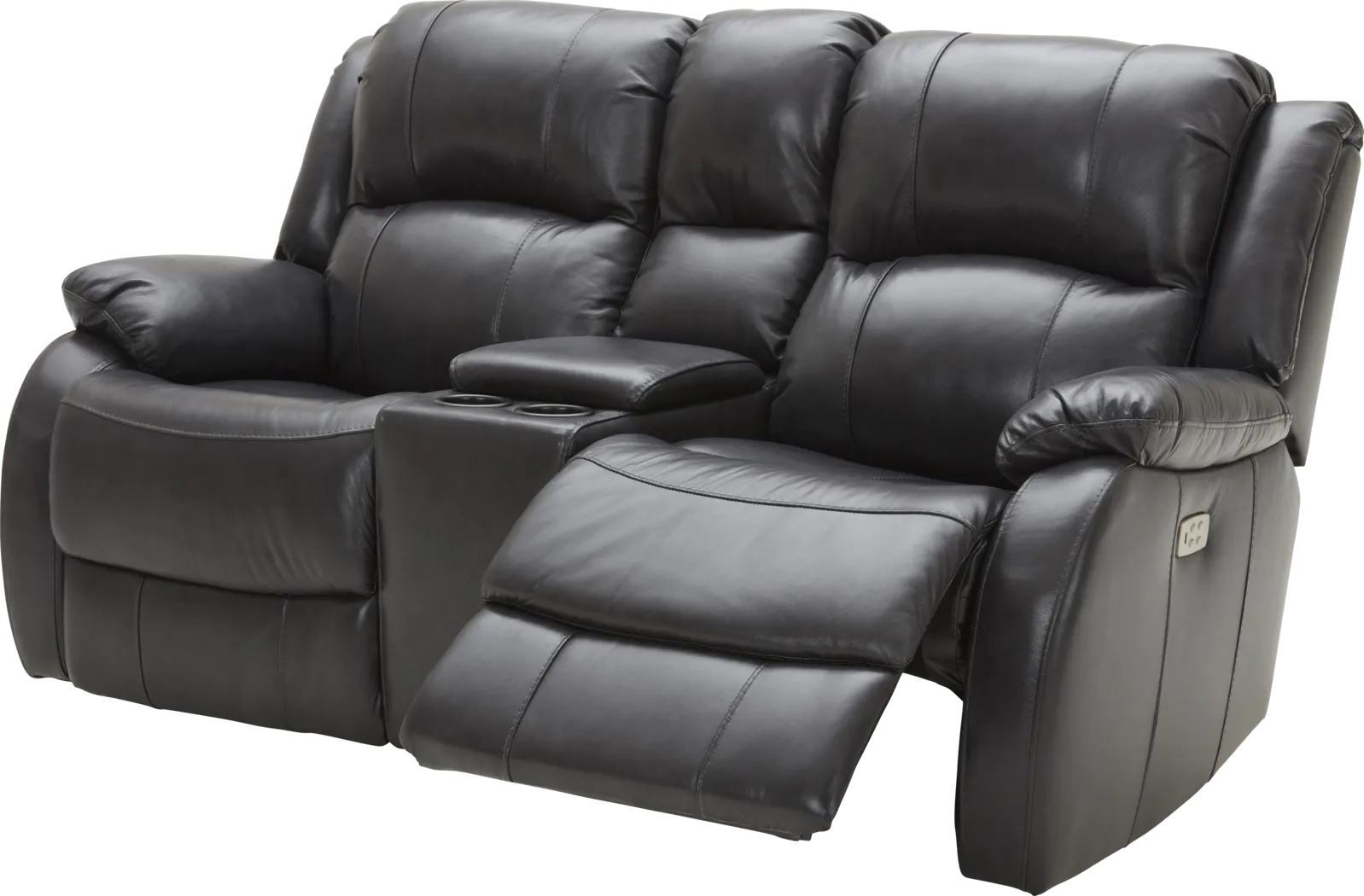 Blaineville Black Leather 3 Pc Dual Power Reclining Living Room - Thumbnail - Image 17