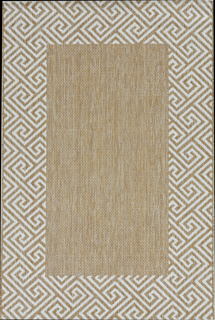 Blaintos Natural/Brown 5'3 x 7'7 Indoor/Outdoor Rug - Thumbnail - Image 1