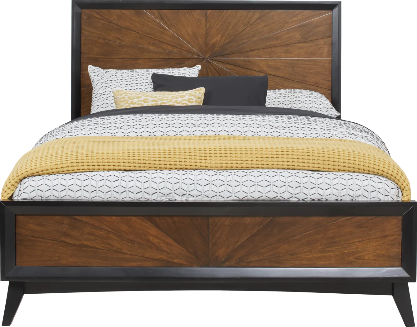 Blair Hills Pecan 5 Pc King Panel Bedroom - Thumbnail - Image 2