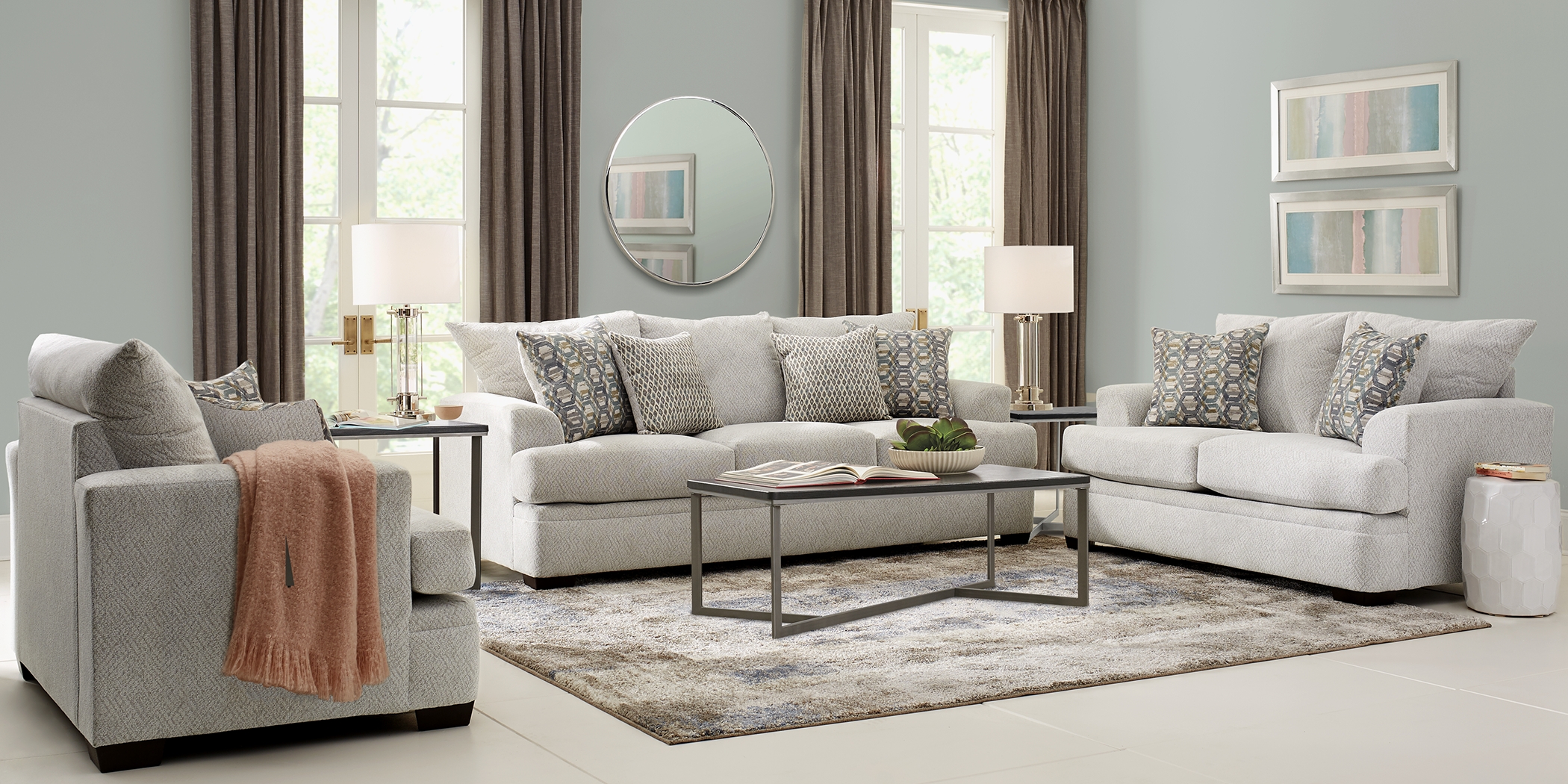 Blair Park Beige 5 Pc Living Room - Thumbnail - Image 1