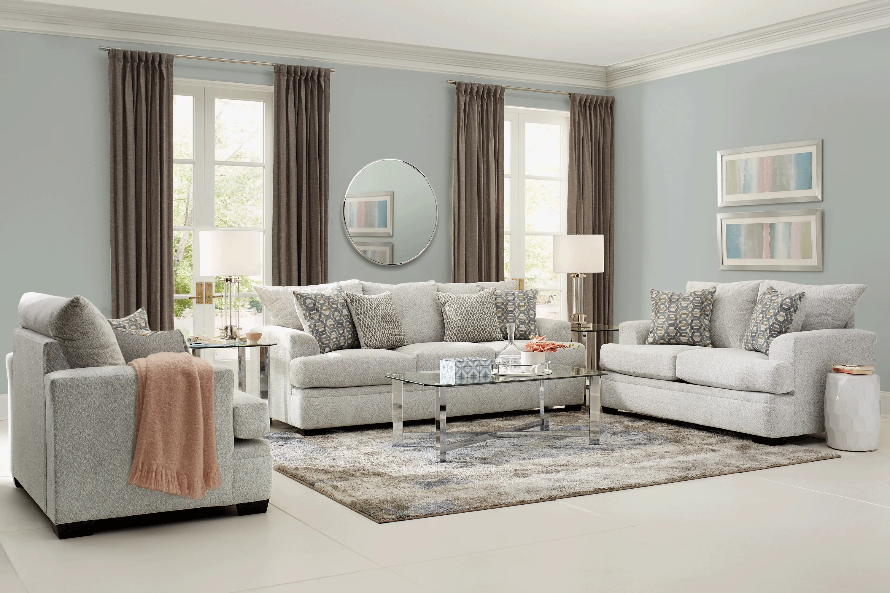 Blair Park Beige 5 Pc Living Room - Thumbnail - Image 1