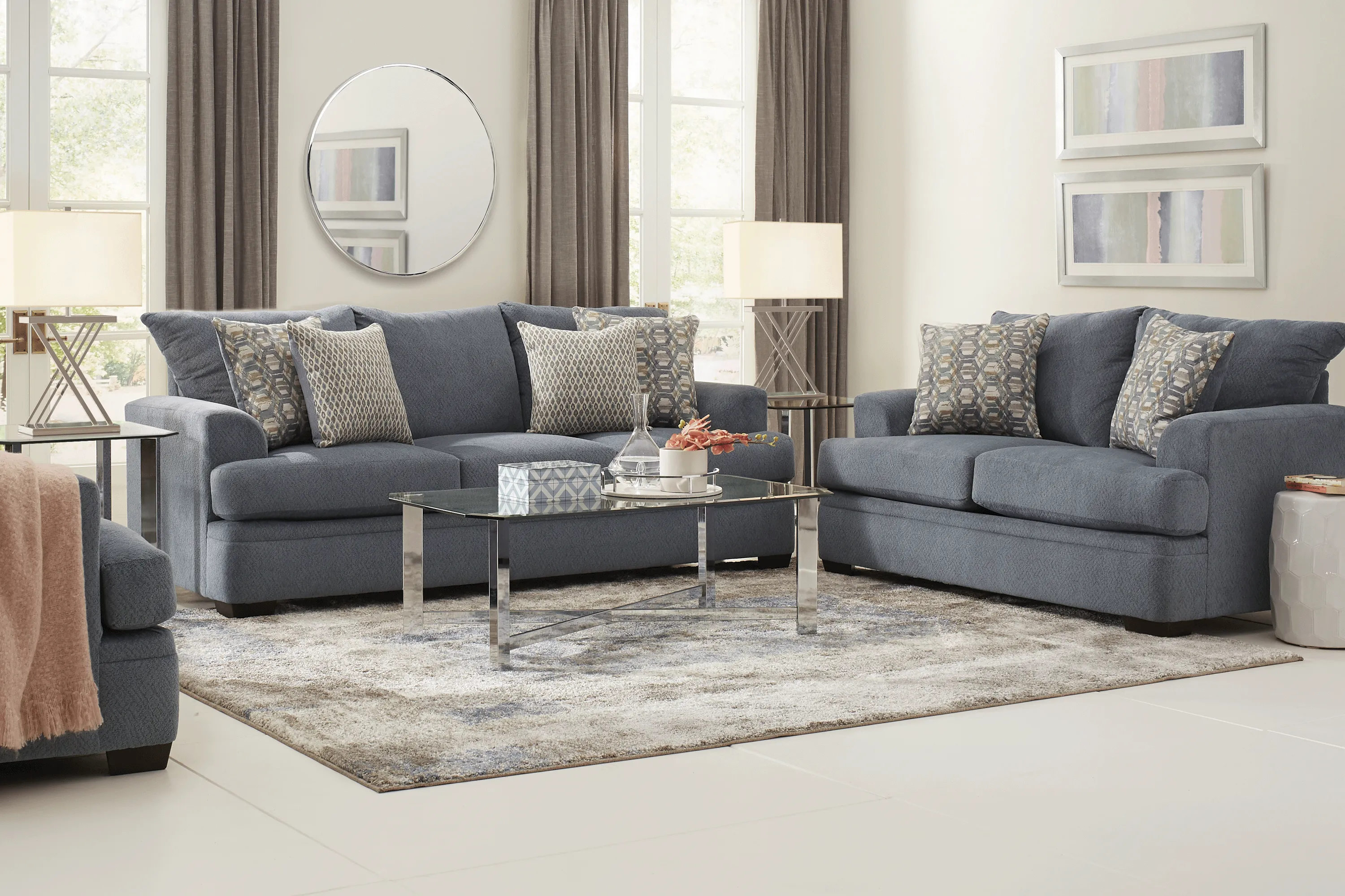 Blair Park Bluestone 8 Pc Living Room - Thumbnail - Image 1