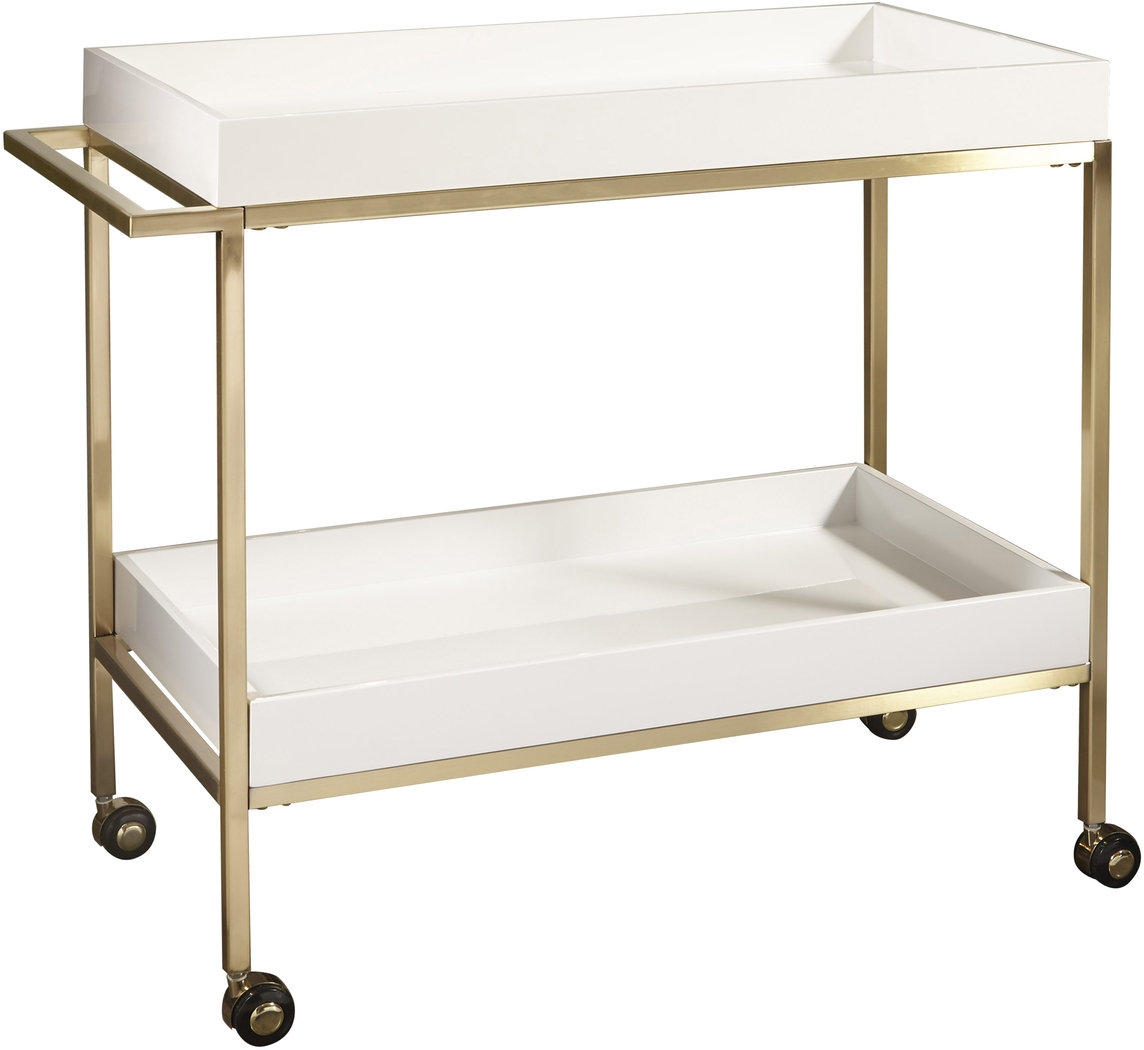 Blairen White Bar Cart - Thumbnail - Image 2