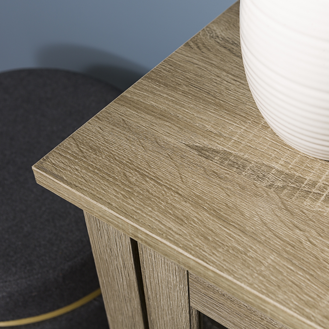 Blaize Driftwood 58 in. Console with Electric Fireplace - Thumbnail - Image 4