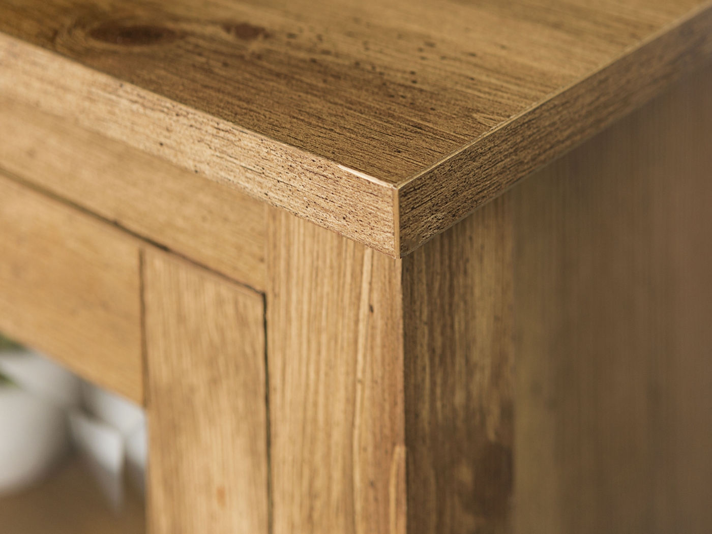 Blaize Natural 58 in. Console with Electric Fireplace - Thumbnail - Image 4