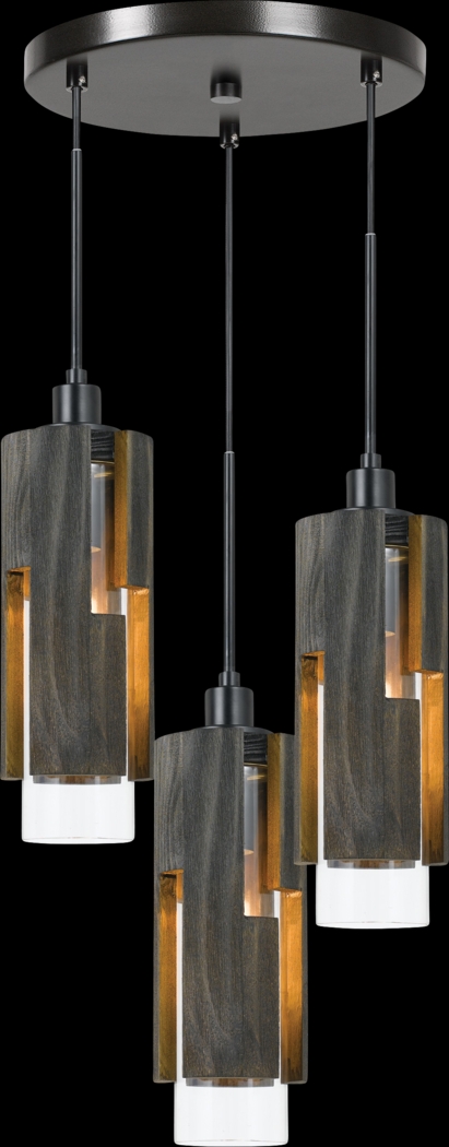 Blakemore Brown 3 Light Chandelier - Thumbnail - Image 1
