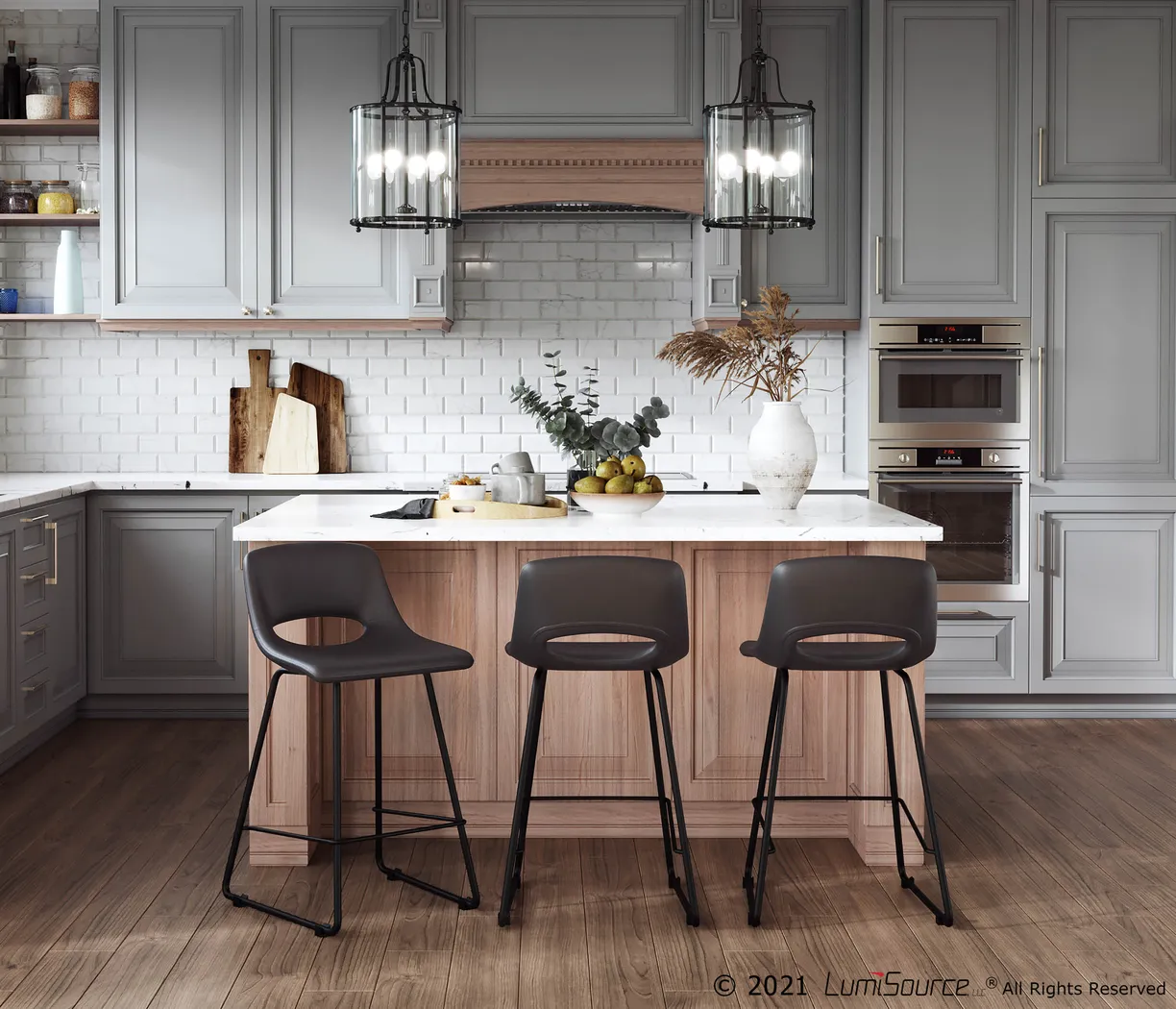 Blakeview Black Counter Height Stool, Set of 2 - Thumbnail - Image 8