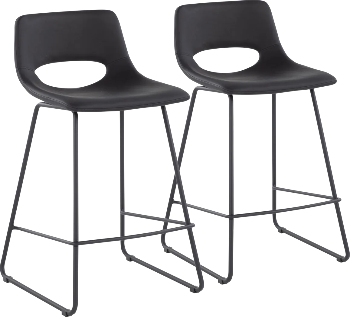 Blakeview Black Counter Height Stool, Set of 2 - Thumbnail - Image 1
