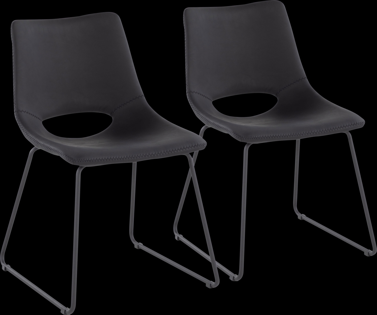 Blakeview Black Side Chair, Set of 2 - Thumbnail - Image 1