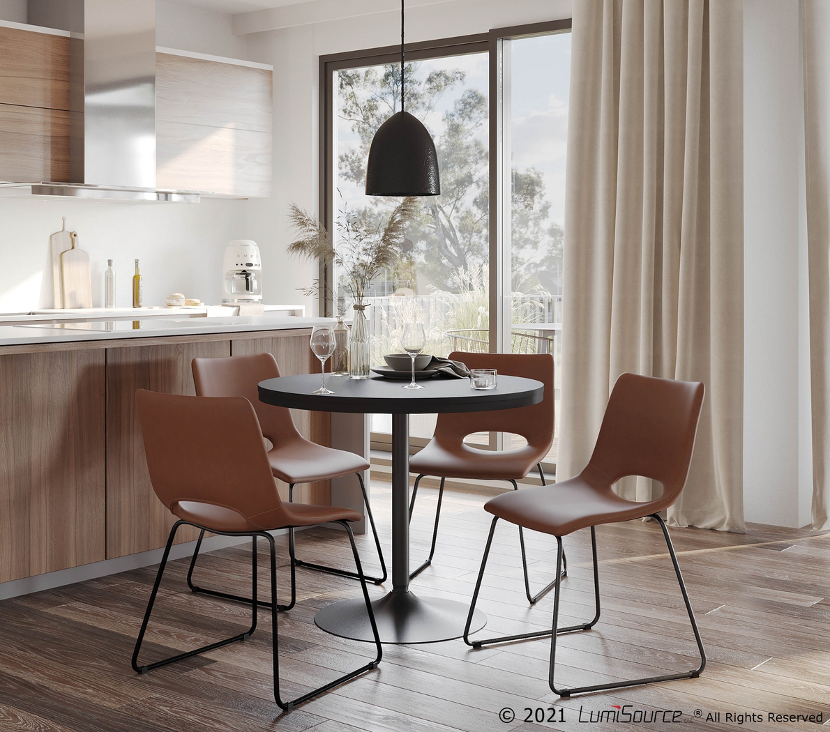 Blakeview Brown Side Chair, Set of 2 - Thumbnail - Image 8