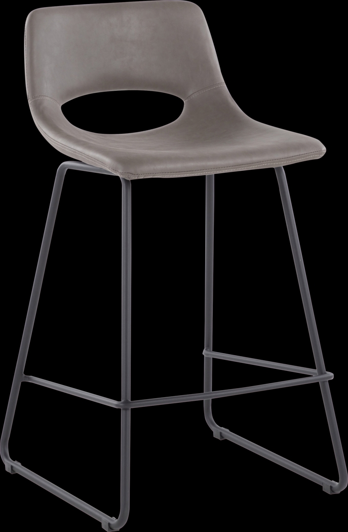Blakeview Gray Counter Height Stool, Set of 2 - Thumbnail - Image 2