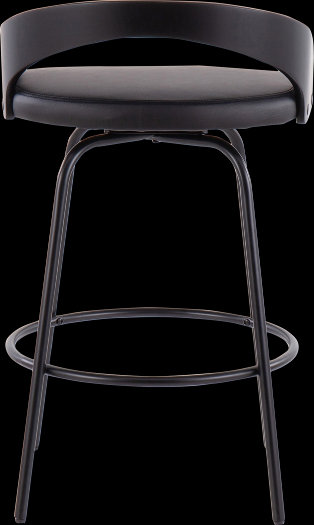 Blakistone Black Counter Height Swivel Stool Set of 2 - Thumbnail - Image 5