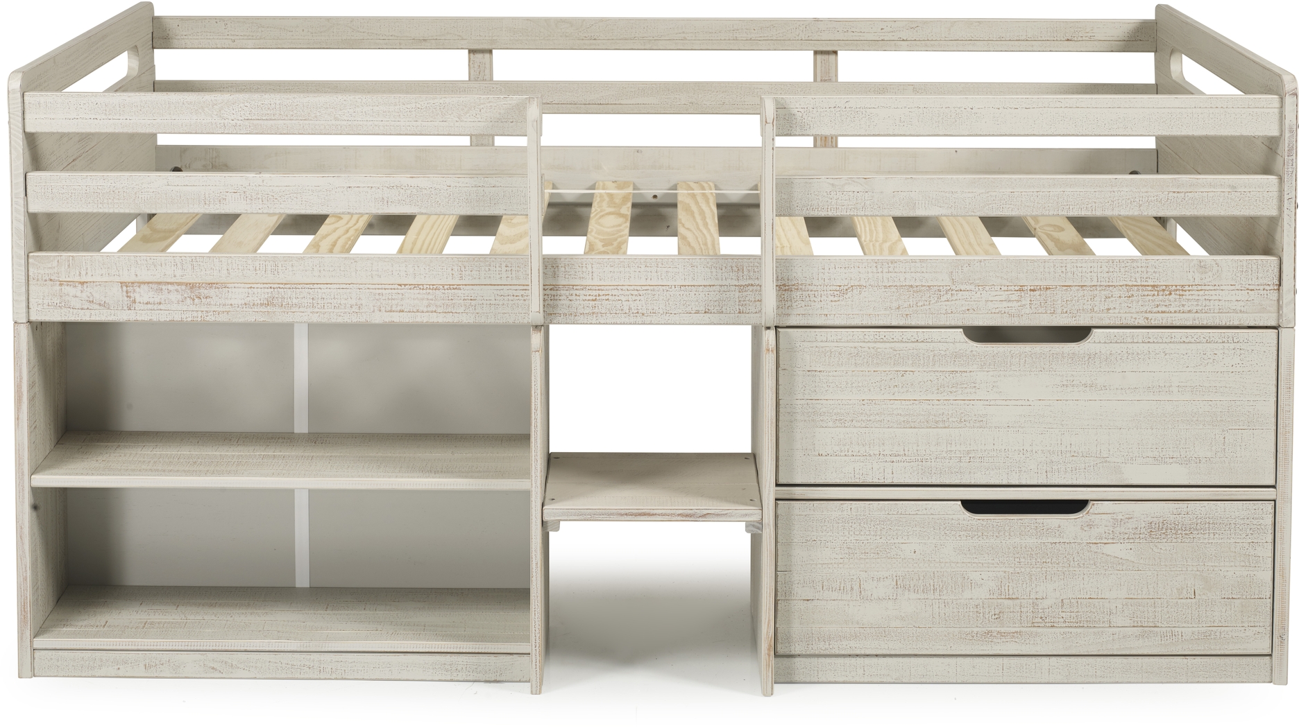 Blanchard Gray Twin Low Loft Bed - Thumbnail - Image 3