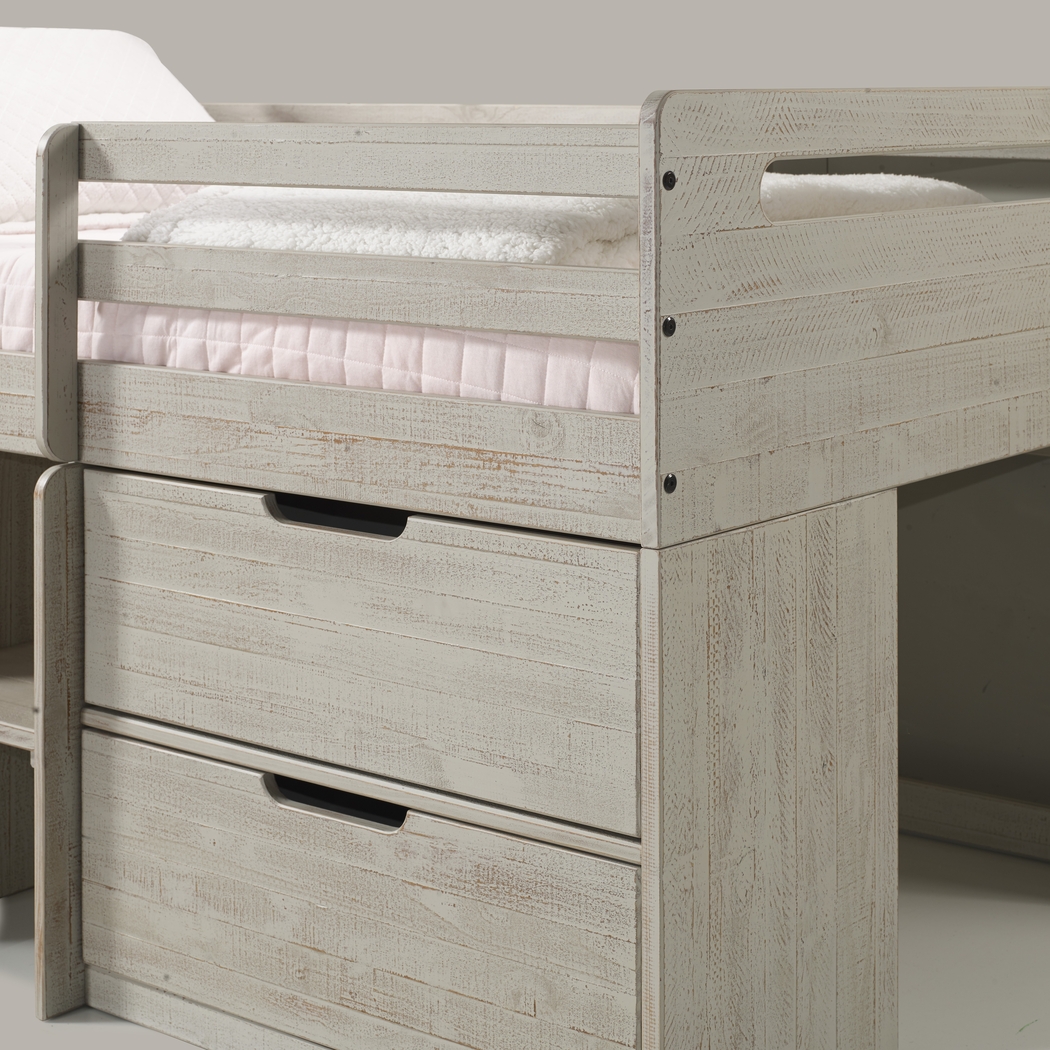 Blanchard Gray Twin Low Loft Bed - Thumbnail - Image 7
