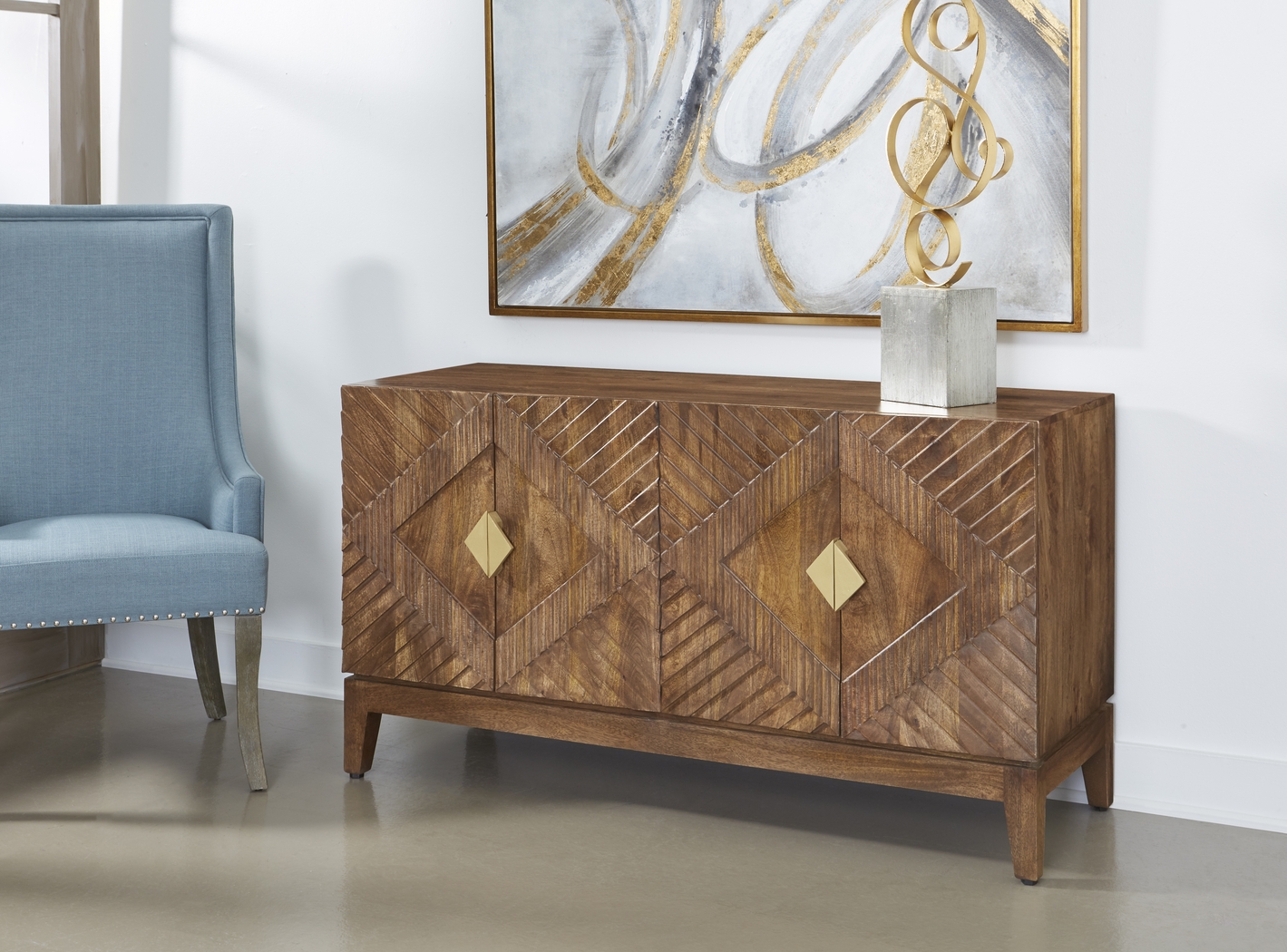 Blandford Brown Credenza - Thumbnail - Image 5