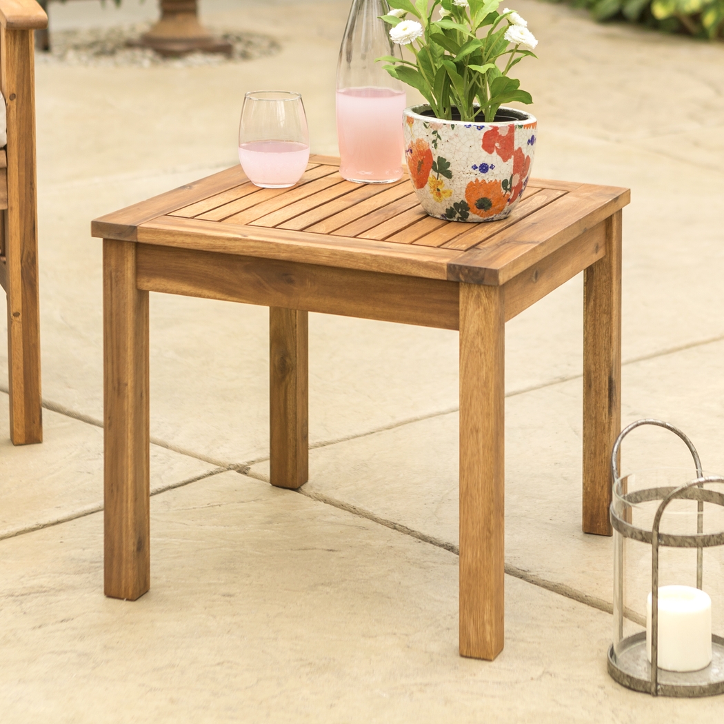 Blandin Brown Outdoor End Table - Thumbnail - Image 4