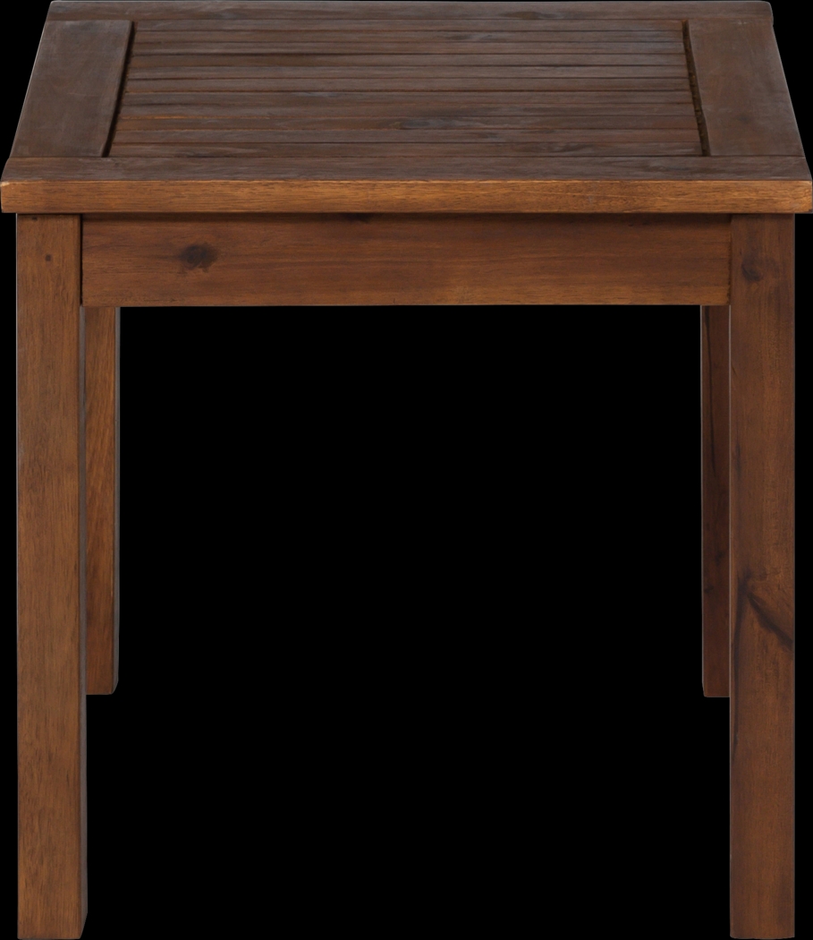 Blandin Dark Brown Outdoor End Table - Thumbnail - Image 2