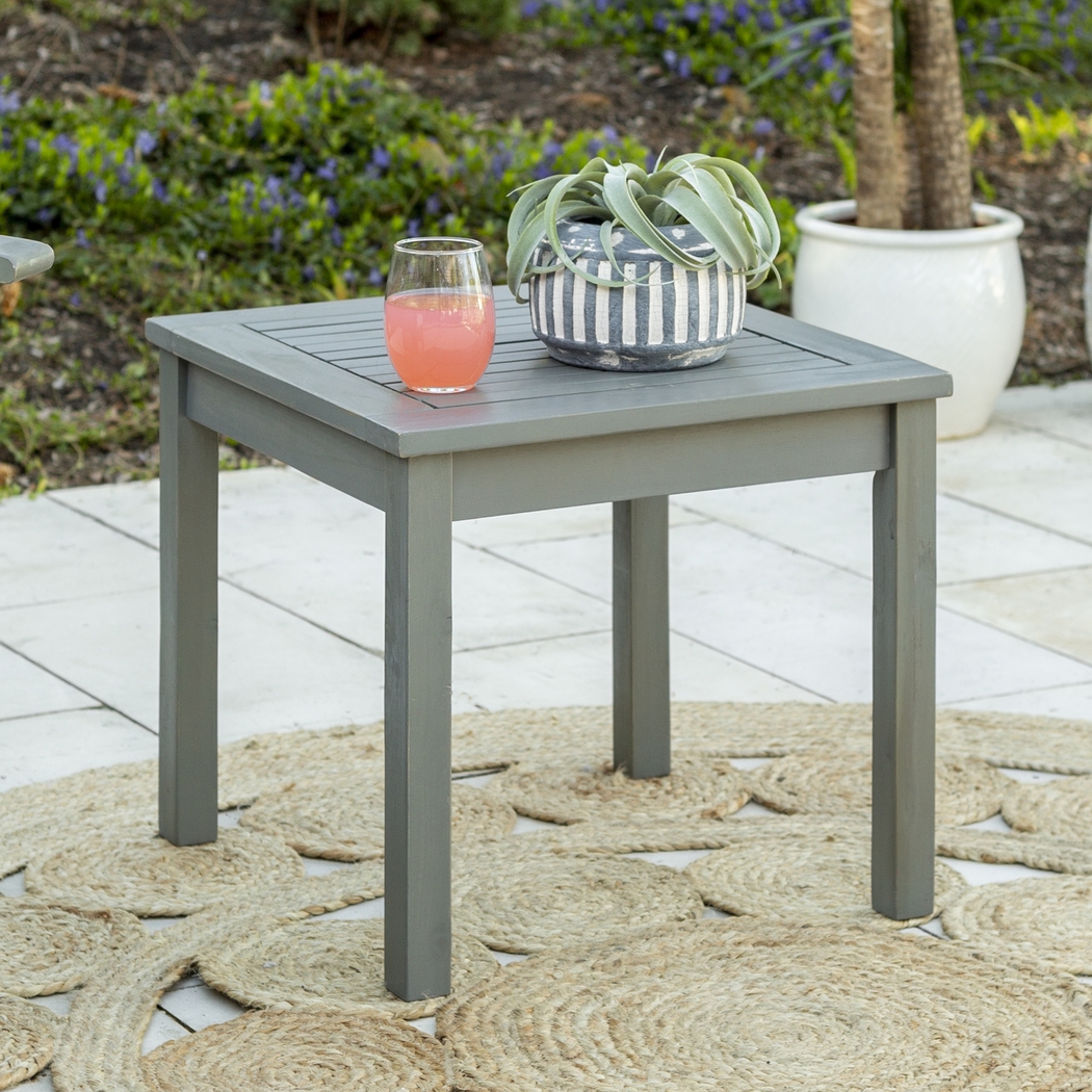 Blandin Gray Outdoor End Table - Thumbnail - Image 5