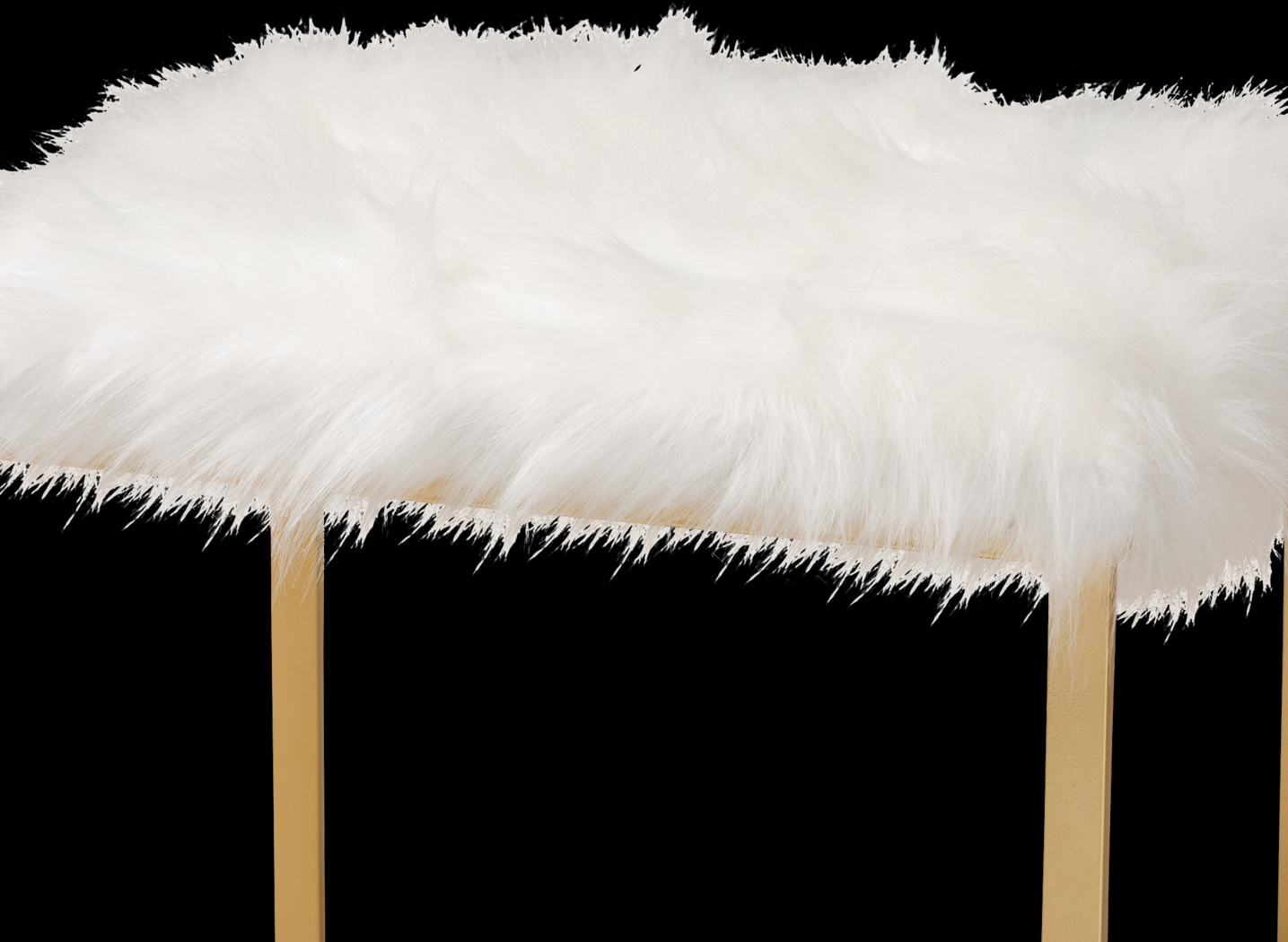 Blandsford White Ottoman - Thumbnail - Image 4