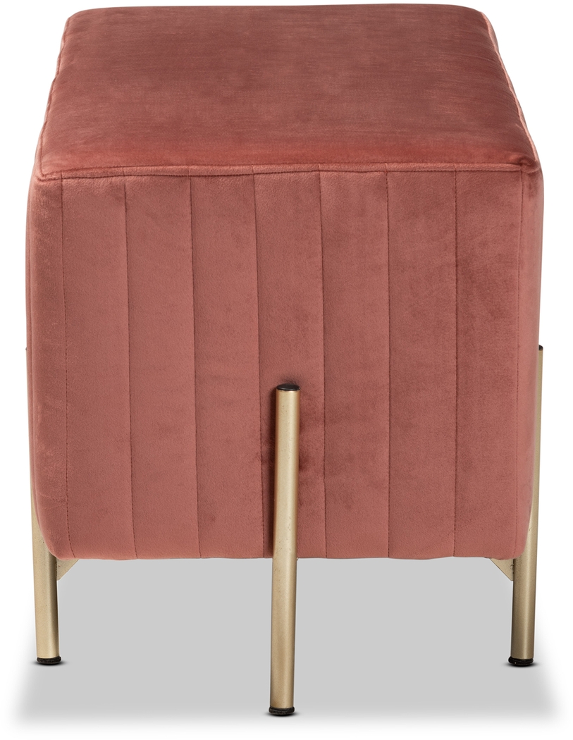 Blanning Pink Ottoman - Thumbnail - Image 3