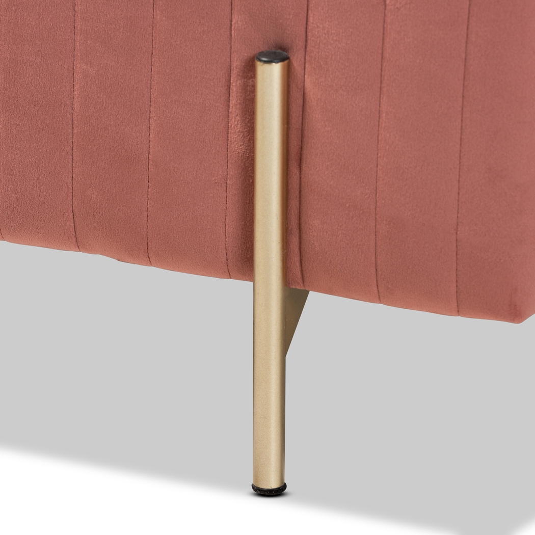 Blanning Pink Ottoman - Thumbnail - Image 4