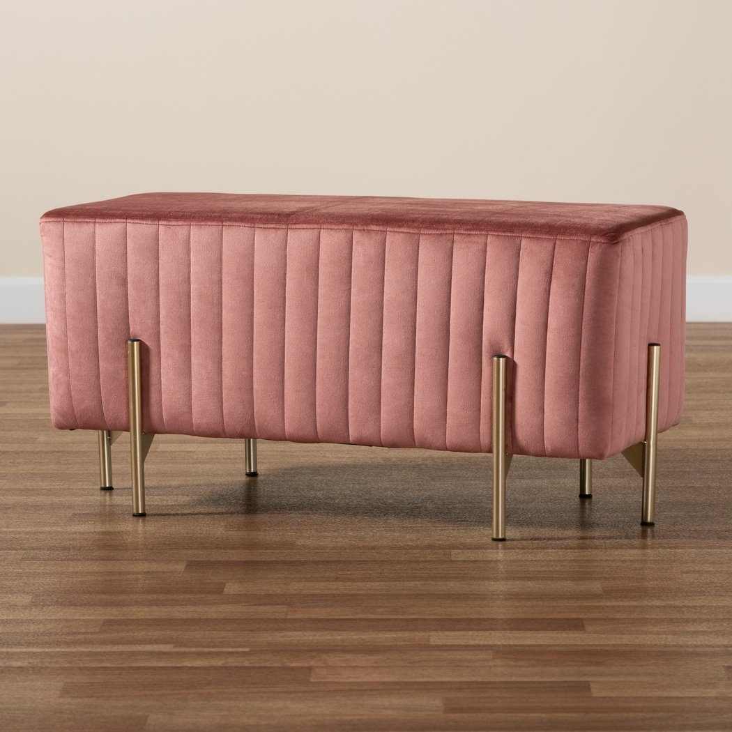 Blanning Pink Ottoman - Thumbnail - Image 6