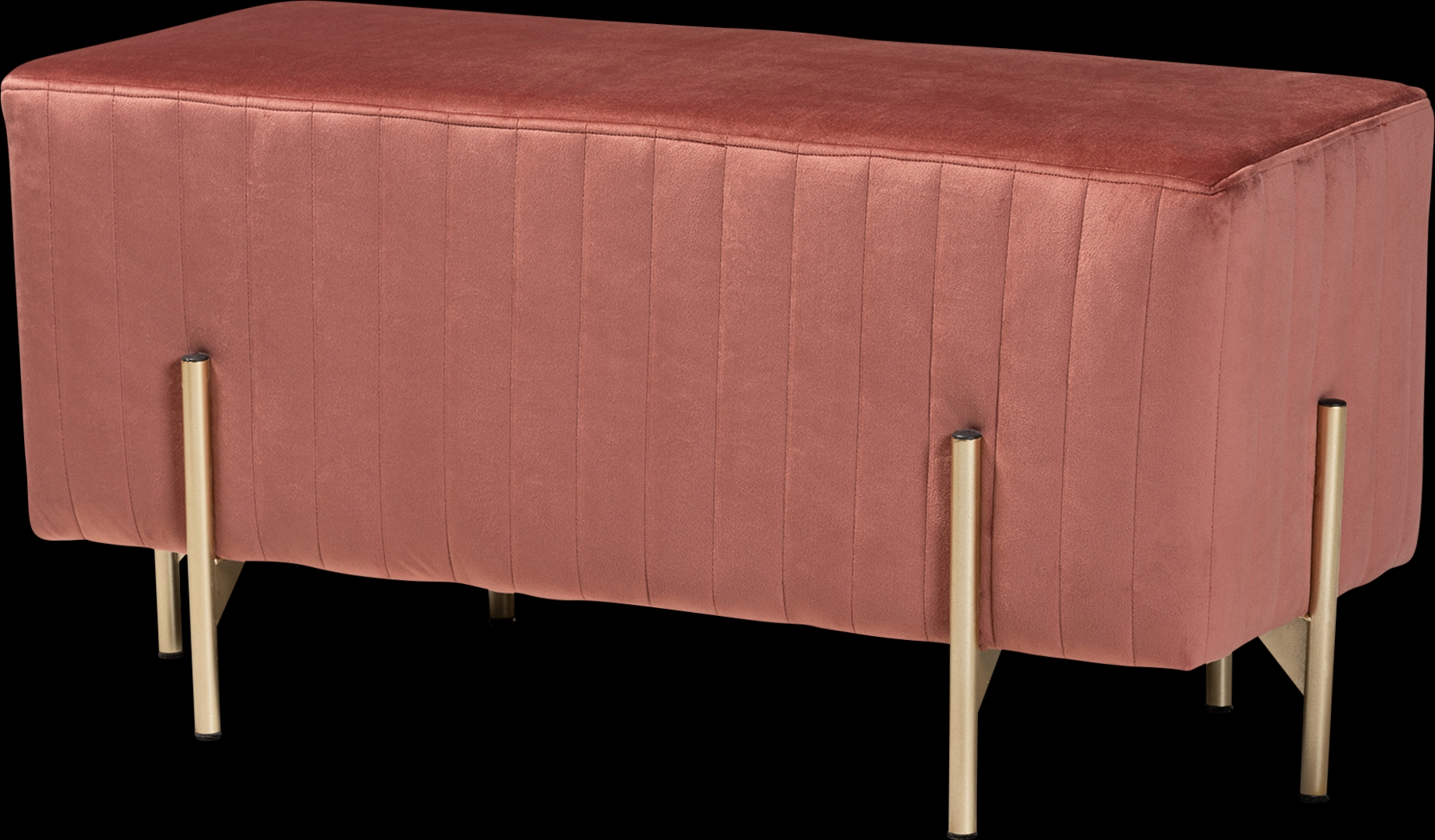 Blanning Pink Ottoman - Thumbnail - Image 1