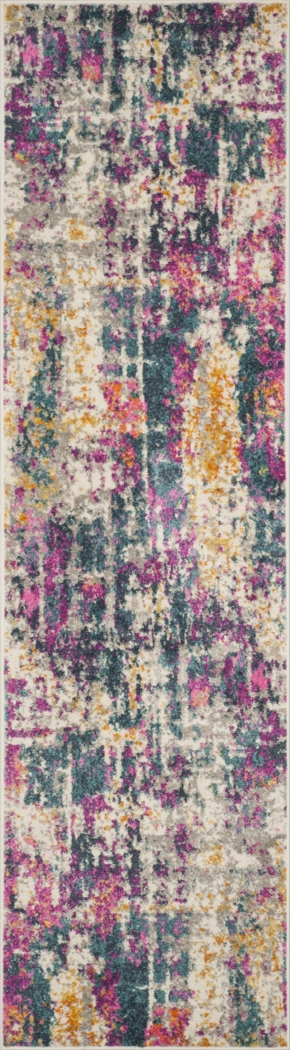 Blanton Rowe Blue 8' x 10' Rug - Thumbnail - Image 1