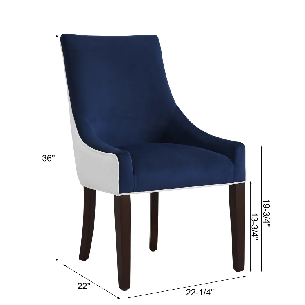 Blantyre Blue Dining Chair - Thumbnail - Image 12