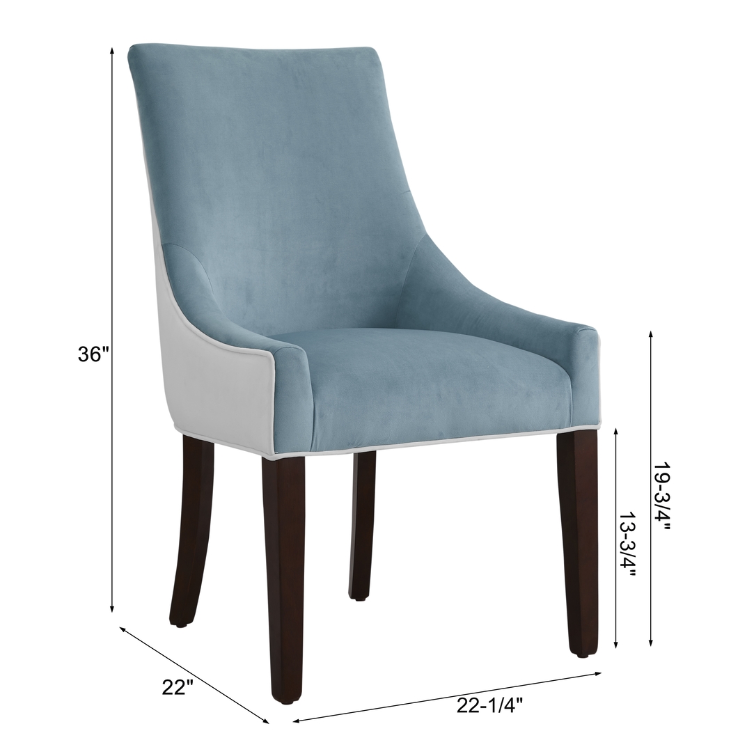 Blantyre Light Blue Dining Chair - Thumbnail - Image 11