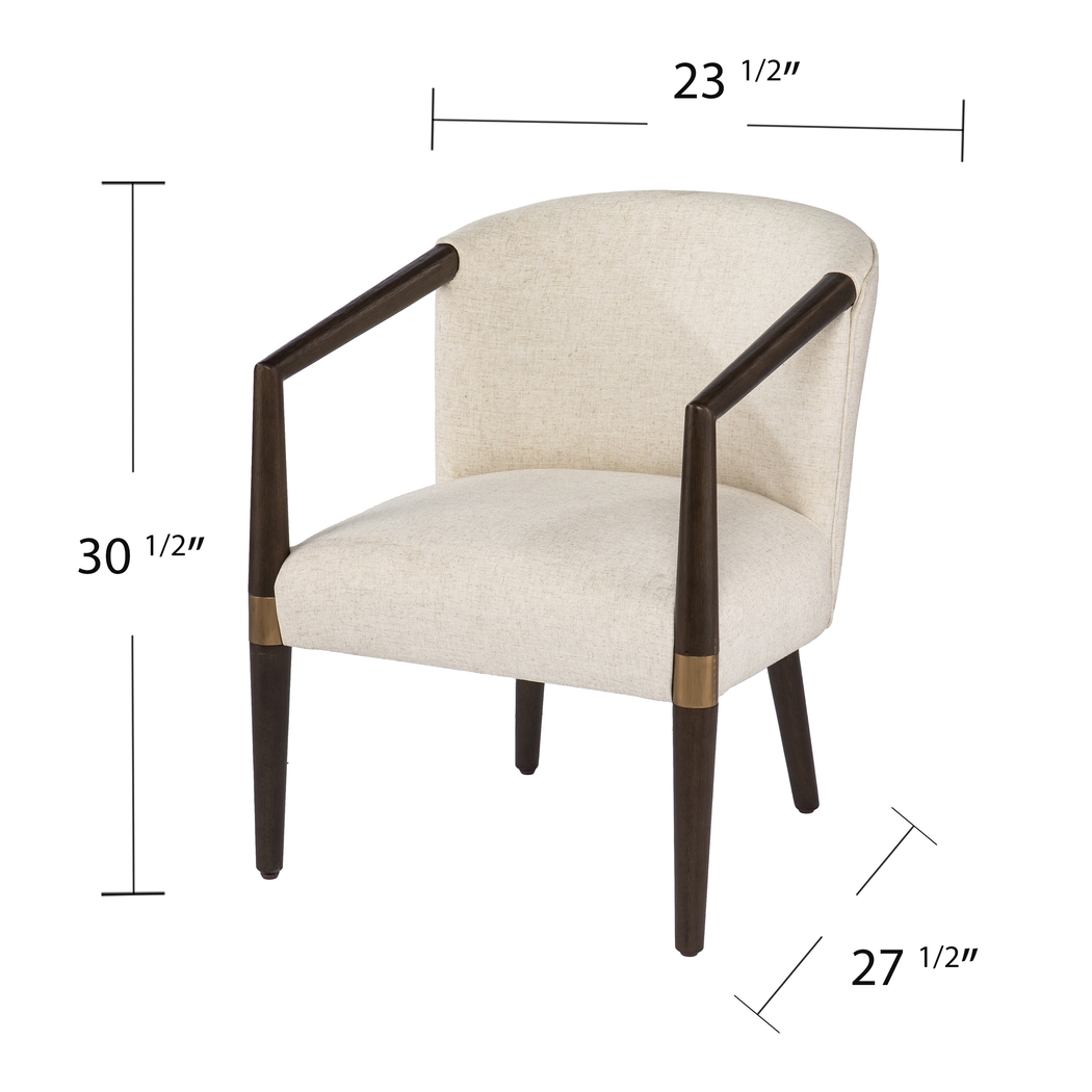 Blantyre White Accent Chair - Thumbnail - Image 8