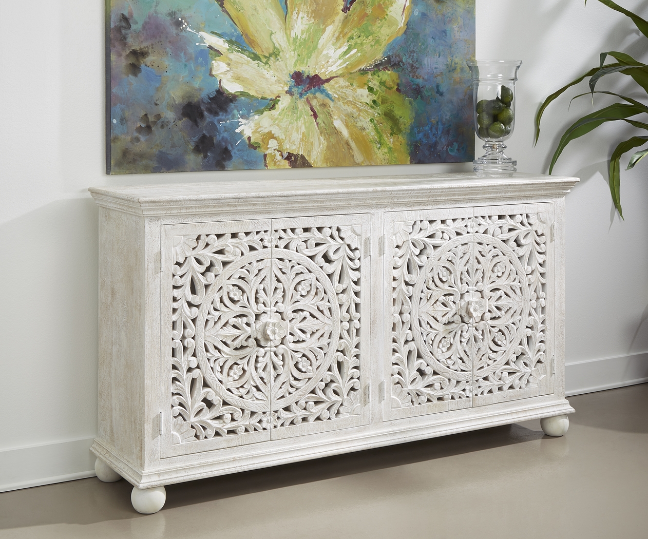 Blasdell White Credenza - Thumbnail - Image 6