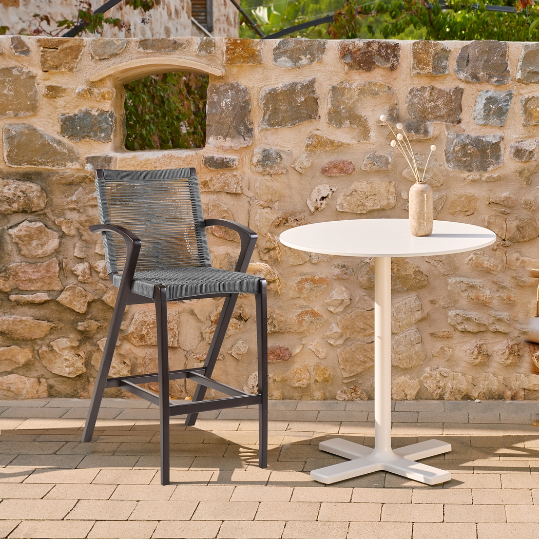 Outdoor Blavis Gray Counter Stool - Thumbnail - Image 2