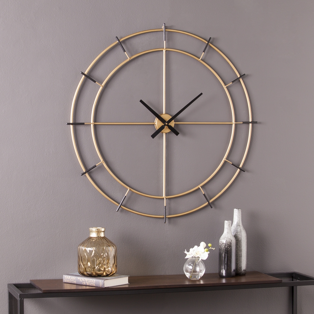Blaydock Gold Wall Clock - Thumbnail - Image 6