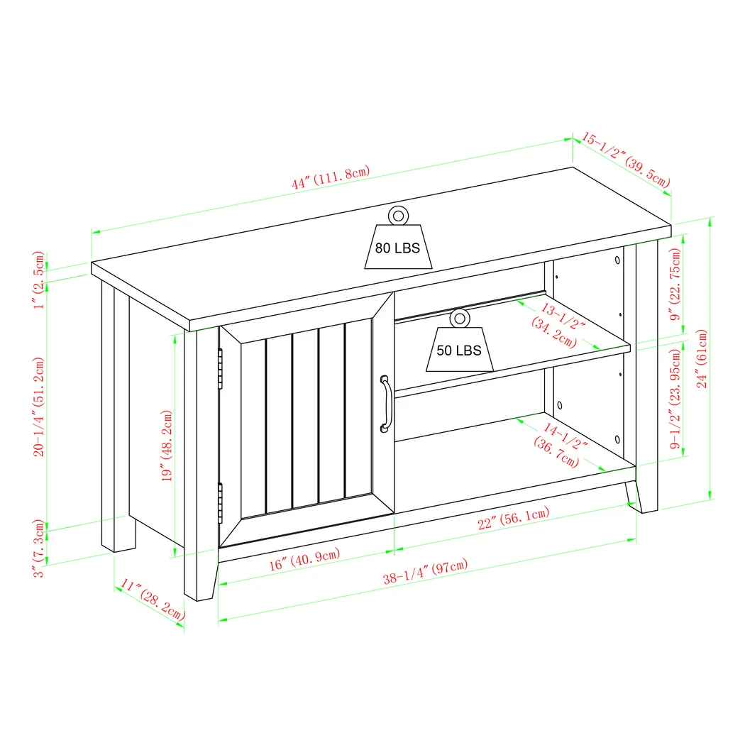 Blazyk Brown 44 in. Console - Thumbnail - Image 8