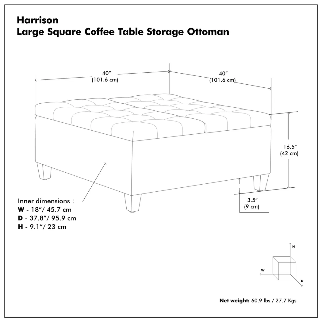 Blevins Storage Ottoman | Rooms to Go