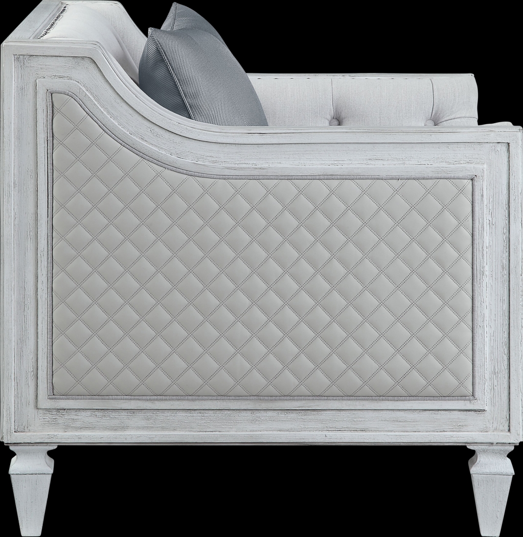 Blinn Light Gray Sofa with Four Pillows - Thumbnail - Image 4