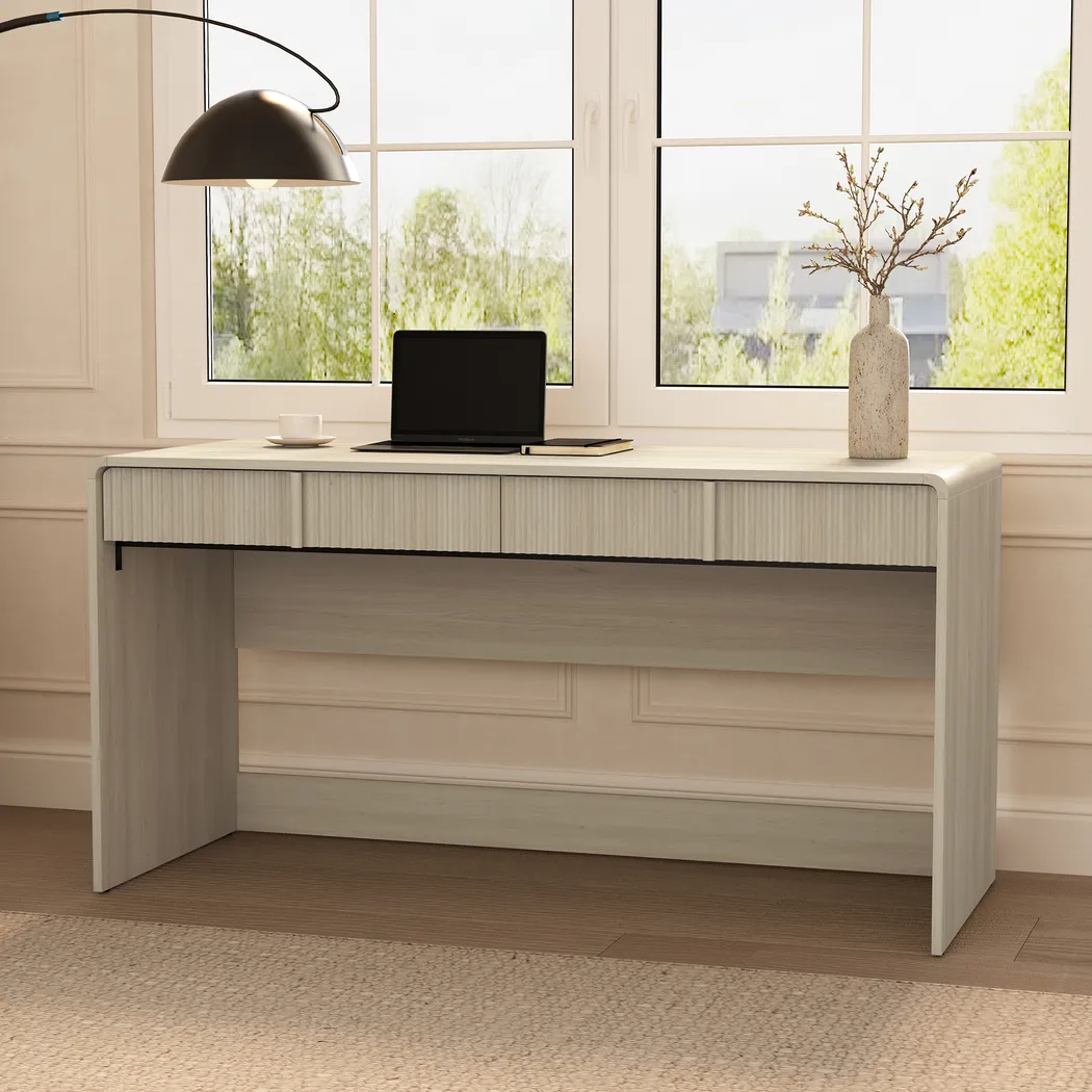 Bliwu Washed White Writing Desk - Thumbnail - Image 2