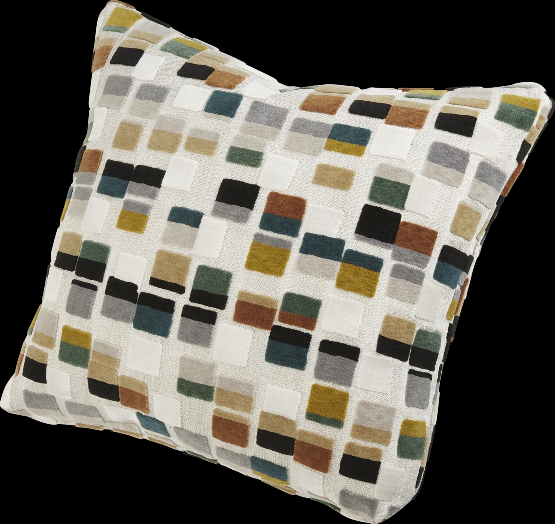 Blocks Olive Pillow, Set of Two - Thumbnail - Image 2