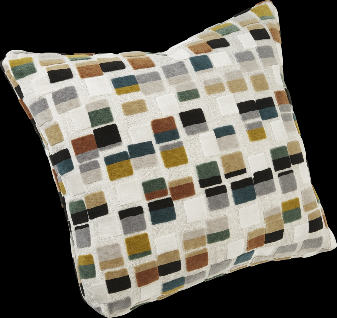 Blocks Olive Pillow, Set of Two - Thumbnail - Image 3