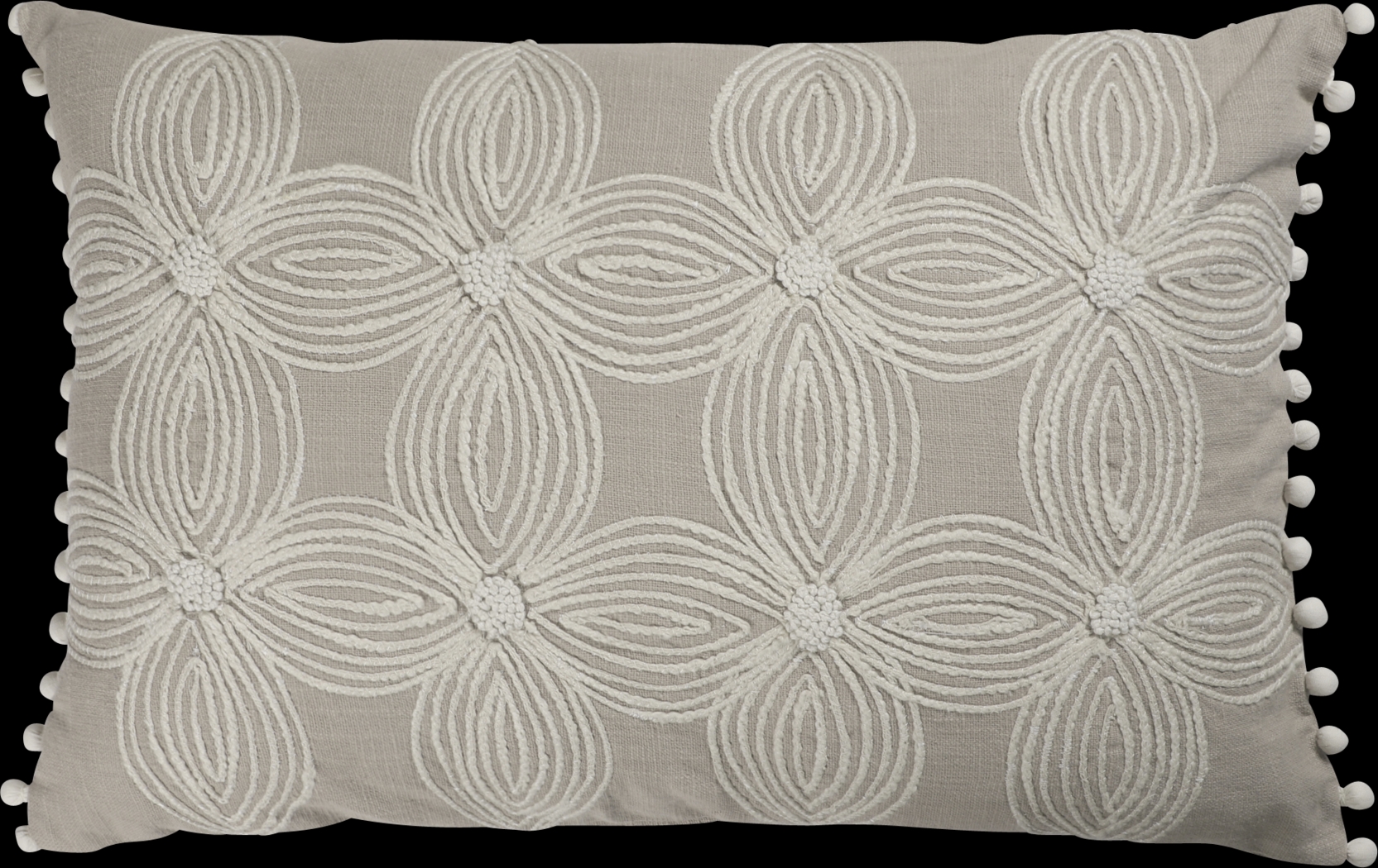 Bloomdes Beige Lumbar Pillow - Thumbnail - Image 1