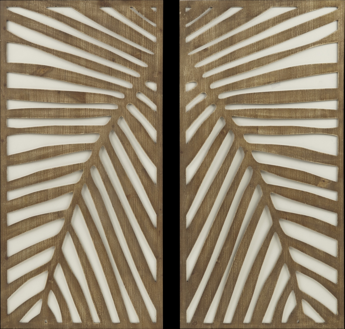 Bloomfields Brown Wall Decor, Set of 2 - Thumbnail - Image 1